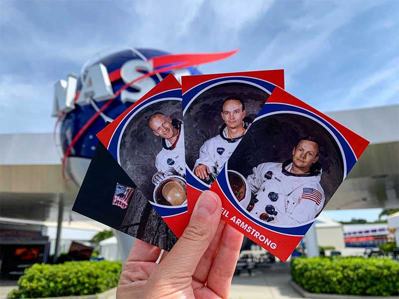 Trading cards for the Apollo 11 anniversary