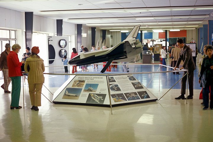 Historic KSCVC Shuttle Display