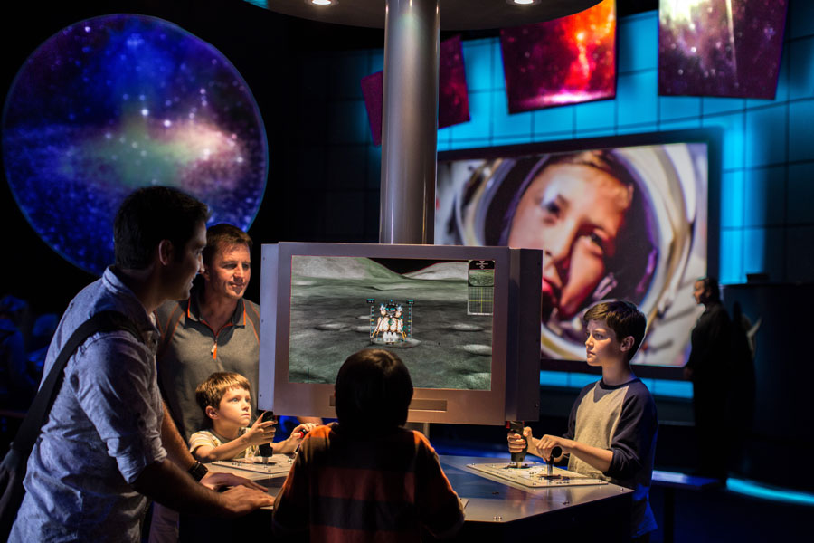 Explore Mars with simulators and interactives at the Journey to Mars: Explorers Wanted attraction at Kennedy Space Center Visitor Complex.