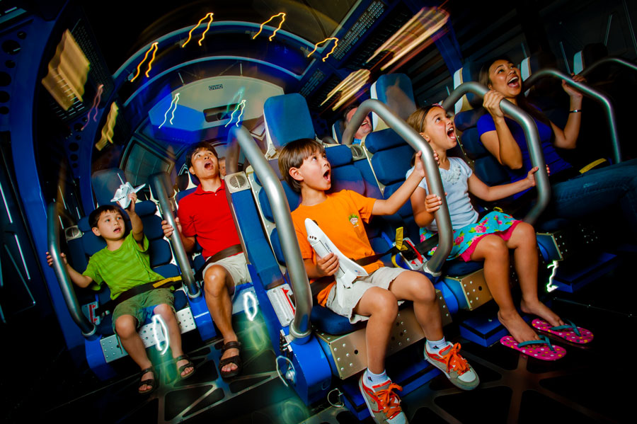 Get vertical and experience a shuttle launch in the Shuttle Launch Simulator at Kennedy Space Center Visitor Compex.