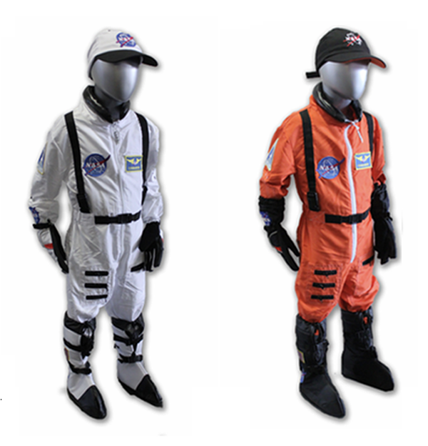 Child astronaut flight suits available at the Space Shop