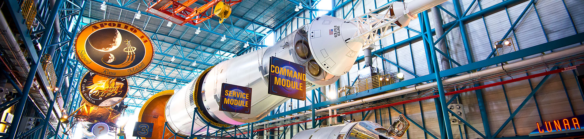 Host a unique private event at the Apollo / Saturn V Center, including dinner beneath a real moon rocket.