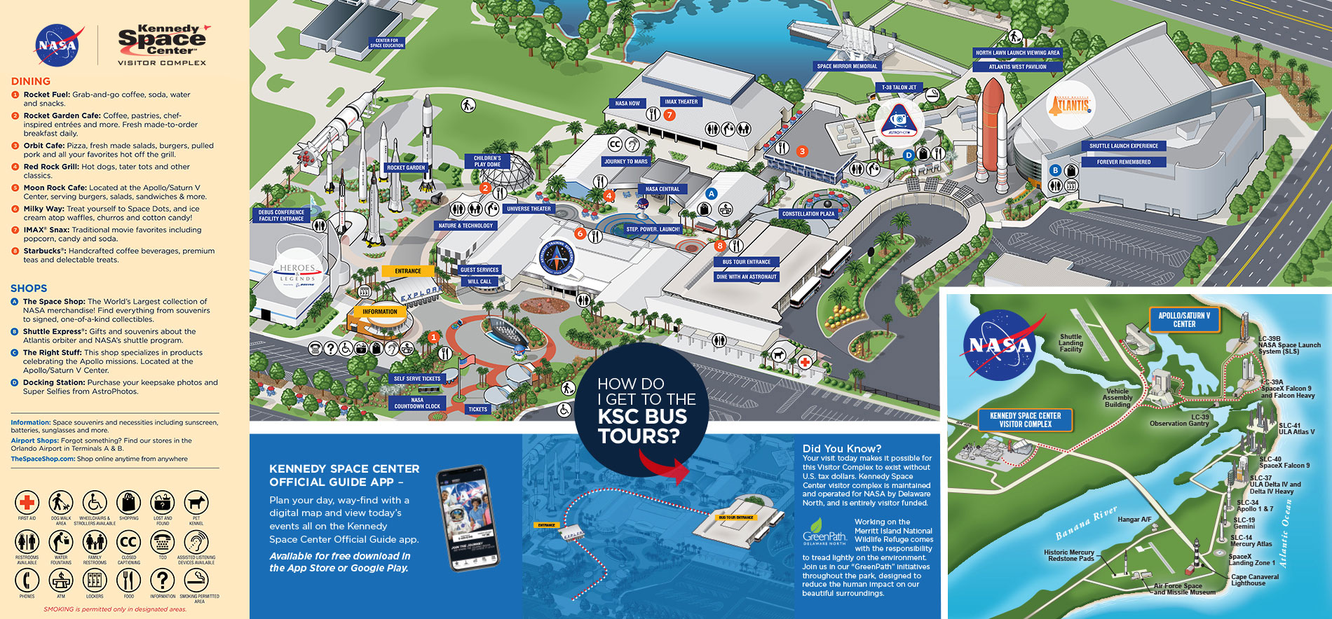 Kennedy Space Center Visitor Complex Map   KSCVC Map.ashx